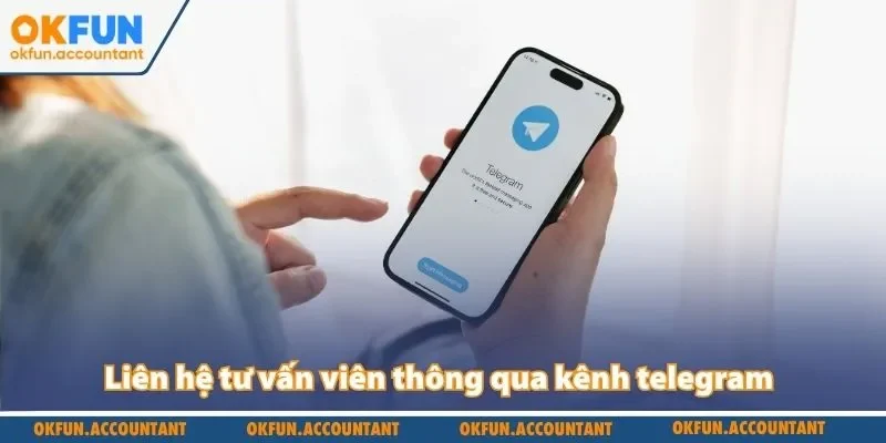 Liên hệ tư vấn viên thông qua kênh telegram